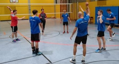 Sv 1845 Esslingen Volleyball Herren 3 bereitet sich vor