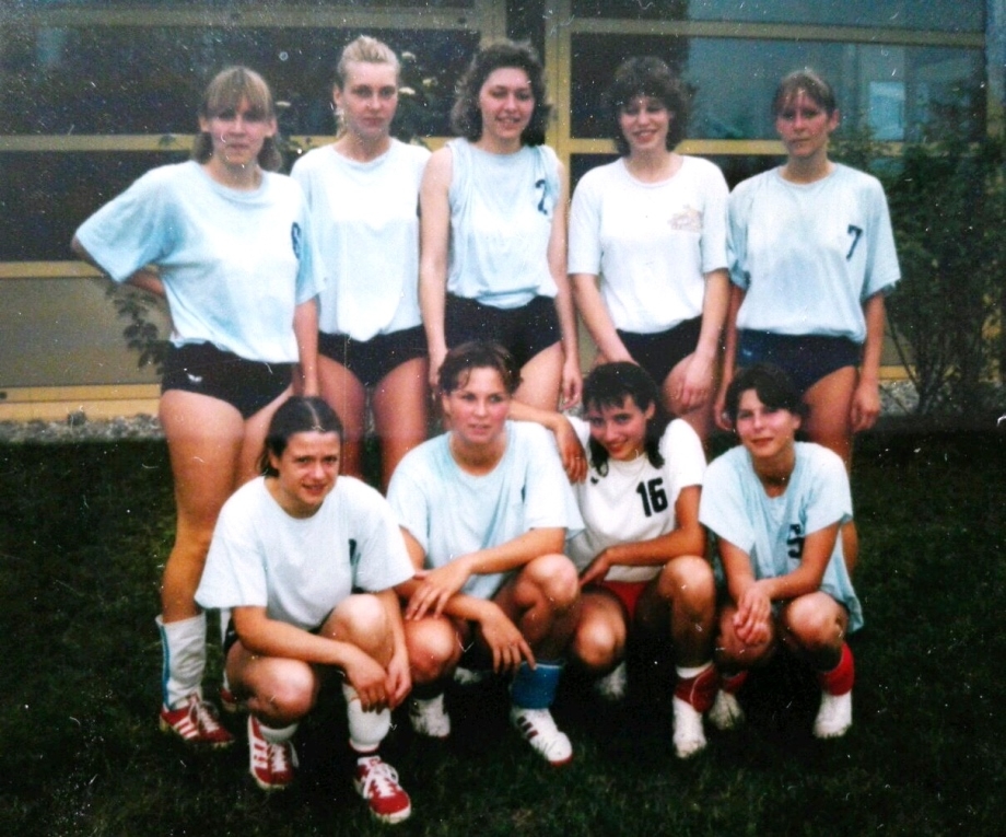 1985 Volleyball-Damenmannschaft Aufstieg in die Verbandsliga